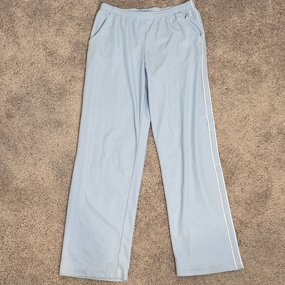 Vintage Cheetah Y2k Pastel Blue Track Pants Medium